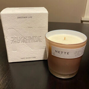 Nette burn bright “Another Life” 7.5 oz coconut soy wax blend candle